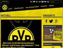 Tablet Screenshot of bvb-fanabteilung.de